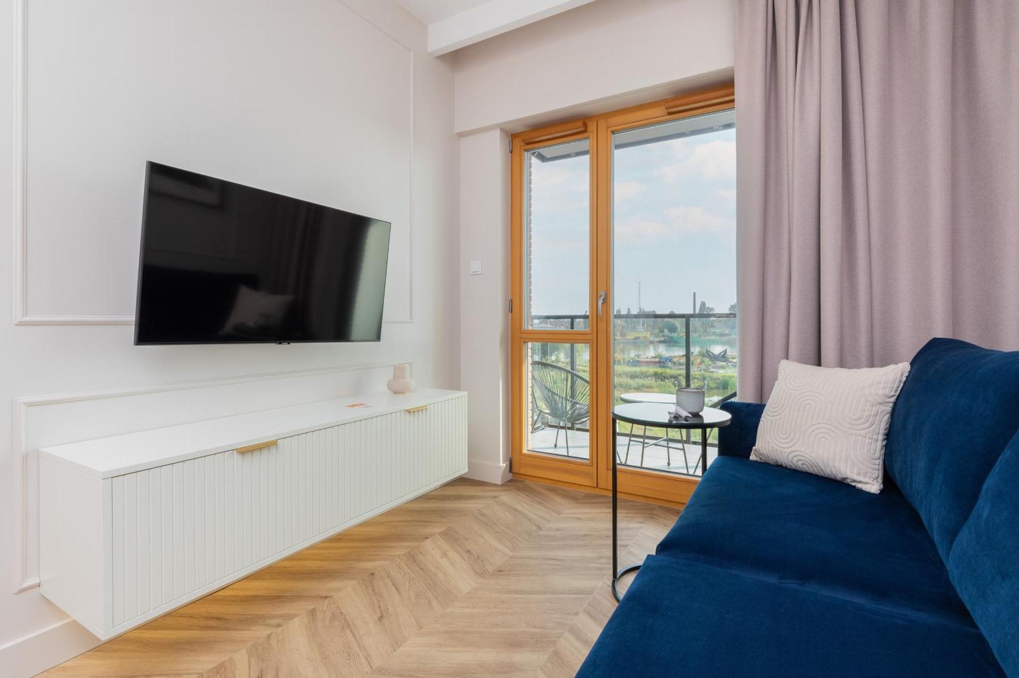 Sienna Grobla Apartment With View Of The Motlawa Terrace & Sauna, Gym By Noclegi Renters Гданьск Экстерьер фото